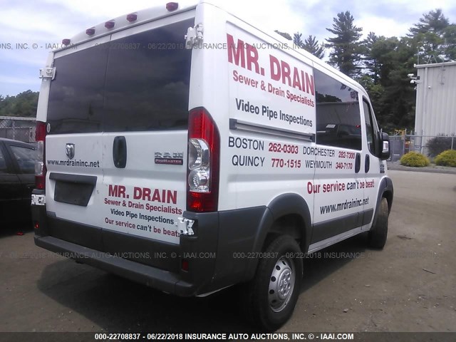 3C6TRVNG3HE501965 - 2017 RAM PROMASTER 1500 1500 STANDARD WHITE photo 4