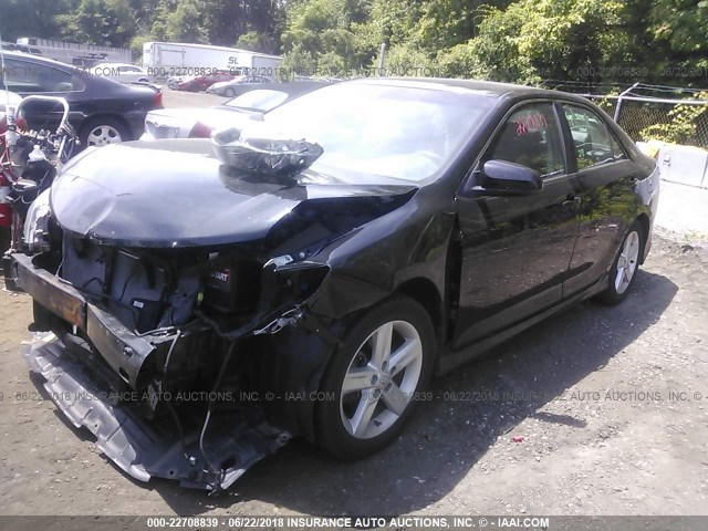 4T1BF1FK9CU074029 - 2012 TOYOTA CAMRY SE/LE/XLE BLACK photo 2