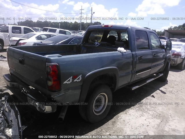 1GCHK23D26F196147 - 2006 CHEVROLET SILVERADO K2500 HEAVY DUTY TEAL photo 4