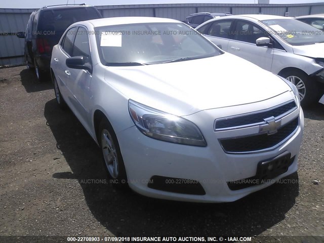 1G11B5SA6DF165550 - 2013 CHEVROLET MALIBU LS თეთრი ფოტო 6