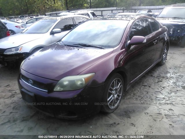 JTKDE177850031203 - 2005 TOYOTA SCION TC BURGUNDY photo 2