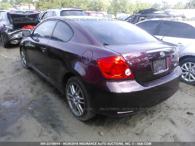 JTKDE177850031203 - 2005 TOYOTA SCION TC 勃艮第红 照片 3