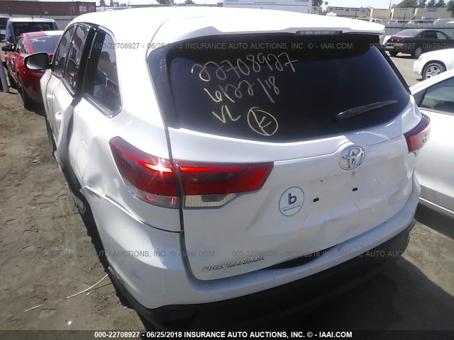 5TDZZRFHXHS234590 - 2017 TOYOTA HIGHLANDER LE/LE PLUS WHITE photo 3