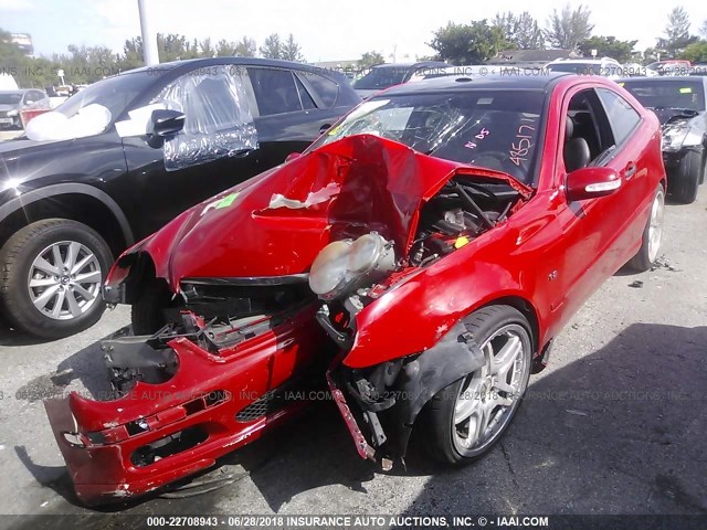 WDBRN40J83A485171 - 2003 MERCEDES-BENZ C 230K SPORT COUPE RED photo 6