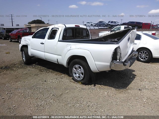 5TFTX4GN1CX006774 - 2012 TOYOTA TACOMA PRERUNNER ACCESS CAB WHITE photo 3