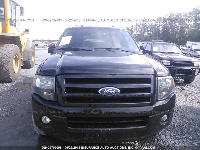 1FMFK19587LA27864 - 2007 FORD EXPEDITION EL LIMITED BLACK photo 6