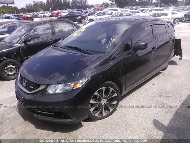 2HGFB6E5XDH700686 - 2013 HONDA CIVIC SI BLACK photo 2