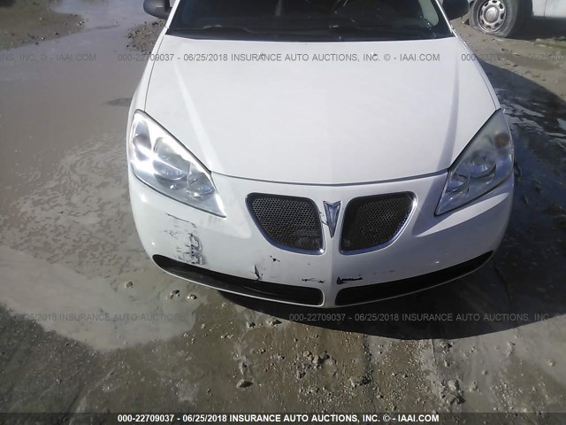 1G2ZM551864199105 - 2006 PONTIAC G6 GTP WHITE photo 6