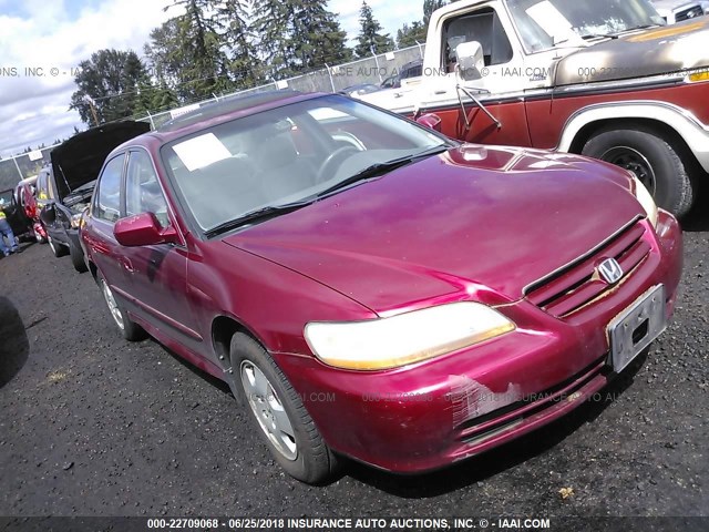1HGCG16511A800725 - 2001 HONDA ACCORD EX მუქწითელი ფოტო 1