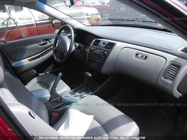 1HGCG16511A800725 - 2001 HONDA ACCORD EX მუქწითელი ფოტო 5