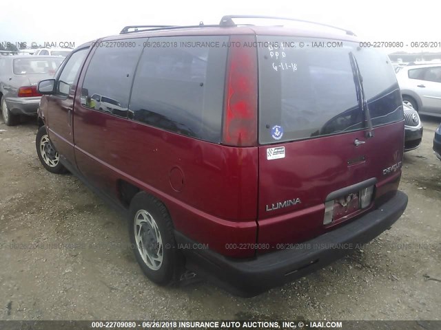 1GNDU06D4ST135359 - 1995 CHEVROLET LUMINA APV MAROON photo 3