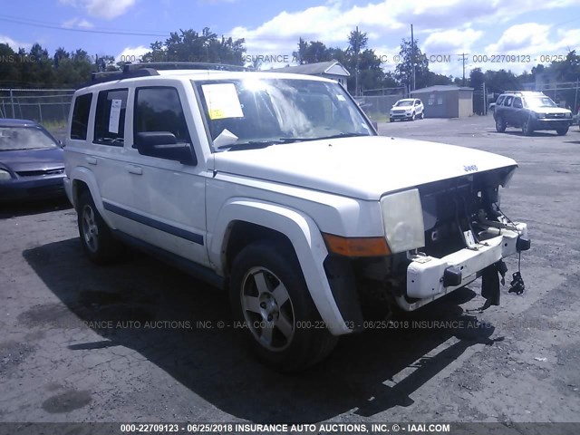 1J8HH48K89C537633 - 2009 JEEP COMMANDER SPORT WHITE photo 1