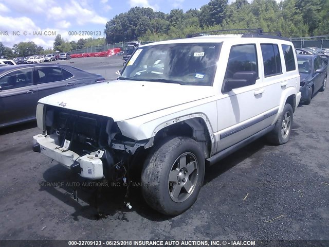 1J8HH48K89C537633 - 2009 JEEP COMMANDER SPORT WHITE photo 2