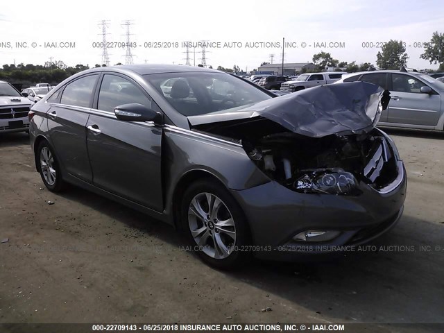 5NPEC4AC7BH292202 - 2011 HYUNDAI SONATA SE/LIMITED GRAY photo 1