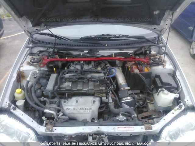 JM1BJ245021471750 - 2002 MAZDA PROTEGE PR5 SILVER photo 10