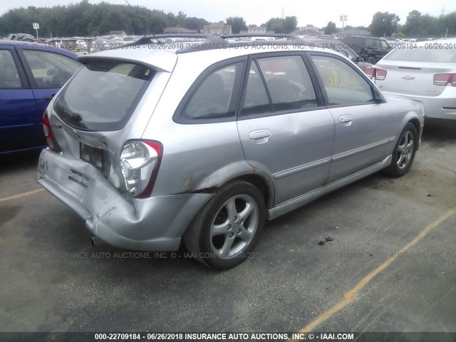 JM1BJ245021471750 - 2002 MAZDA PROTEGE PR5 银色 照片 4