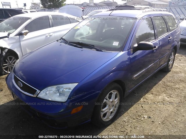 1FAHP36N66W202002 - 2006 FORD FOCUS ZXW BLUE photo 2