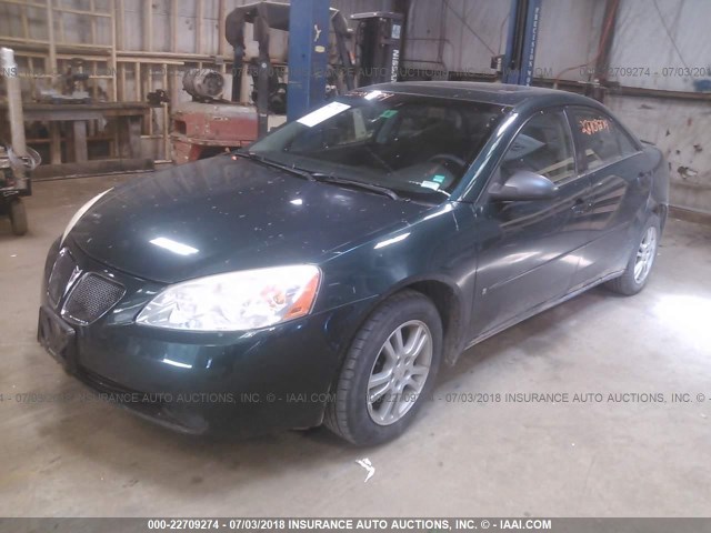 1G2ZG558364145182 - 2006 PONTIAC G6 SE1 GREEN photo 2