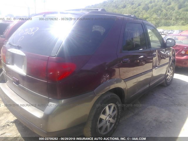 3G5DB03E94S582365 - 2004 BUICK RENDEZVOUS CX/CXL MAROON photo 4