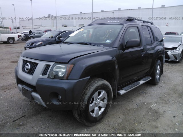 5N1AN0NW4AC510186 - 2010 NISSAN XTERRA OFF ROAD/S/SE BLACK photo 2