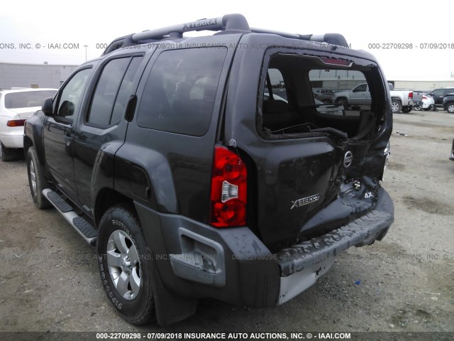 5N1AN0NW4AC510186 - 2010 NISSAN XTERRA OFF ROAD/S/SE BLACK photo 3