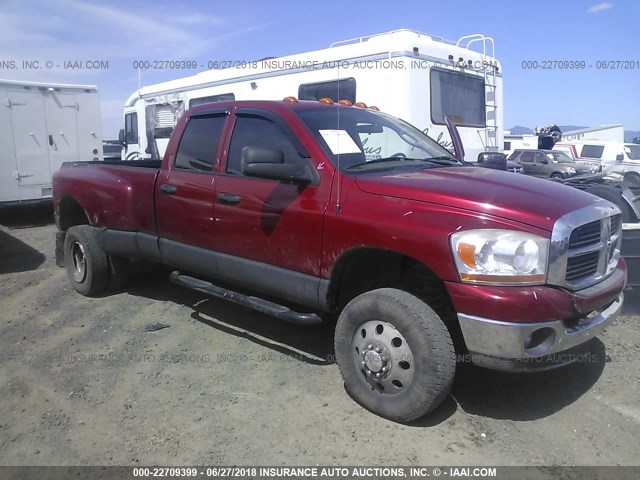 3D7MX48C36G195332 - 2006 DODGE RAM 3500 ST/SLT RED photo 1