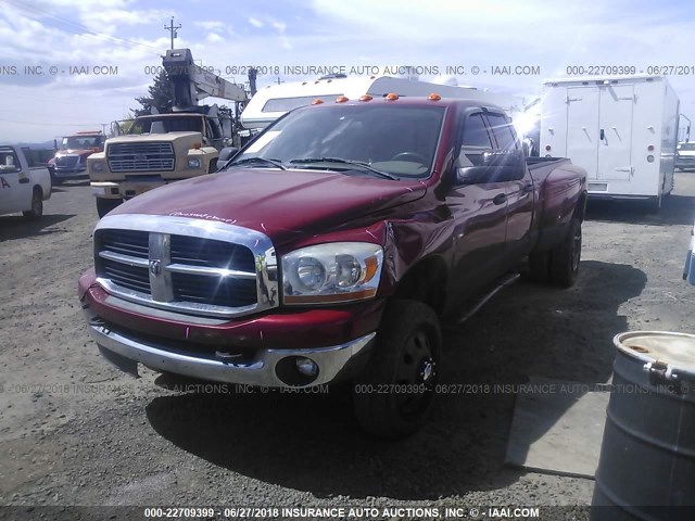 3D7MX48C36G195332 - 2006 DODGE RAM 3500 ST/SLT RED photo 2