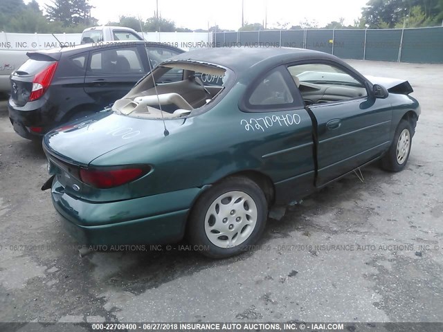 3FAKP1133XR177421 - 1999 FORD ESCORT ZX2/COOL/HOT GREEN photo 4