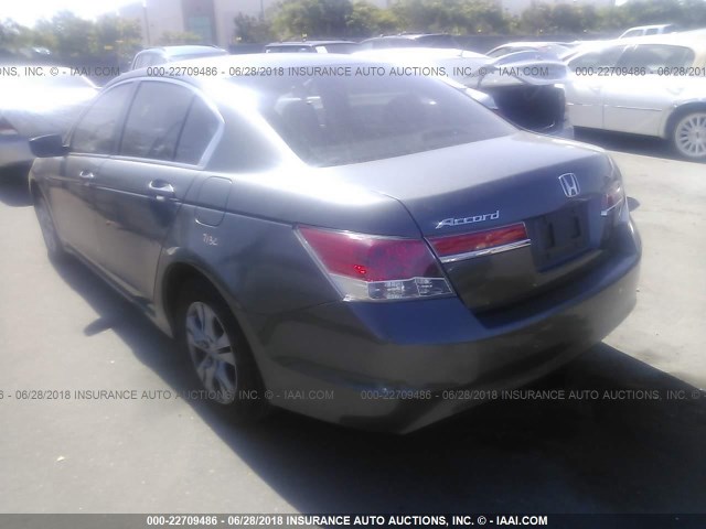 1HGCP2F49BA030031 - 2011 HONDA ACCORD LXP GRAY photo 3