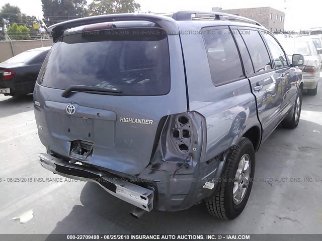 JTEDP21A470128795 - 2007 TOYOTA HIGHLANDER SPORT/LIMITED BLUE photo 4