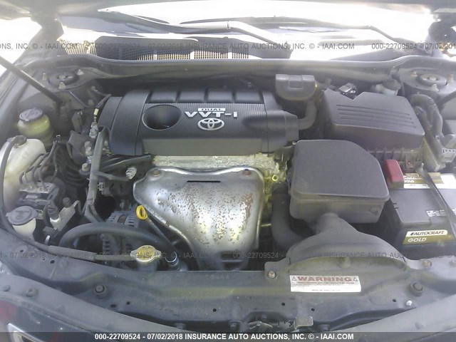 4T1BF3EK6AU537190 - 2010 TOYOTA CAMRY SE/LE/XLE BLACK photo 10