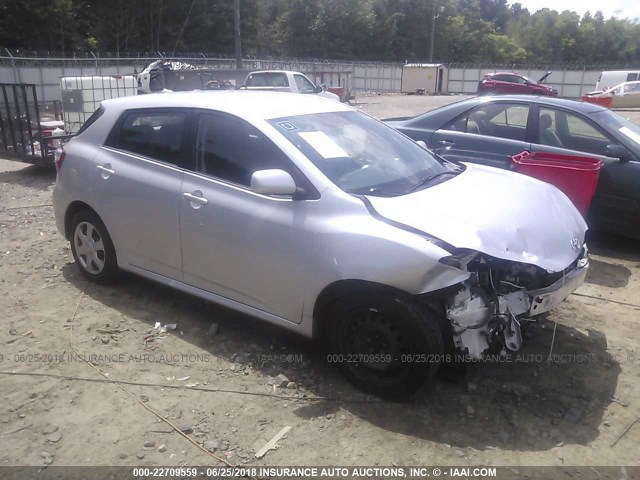2T1KU40E39C172087 - 2009 TOYOTA COROLLA MATRIX  SILVER photo 1