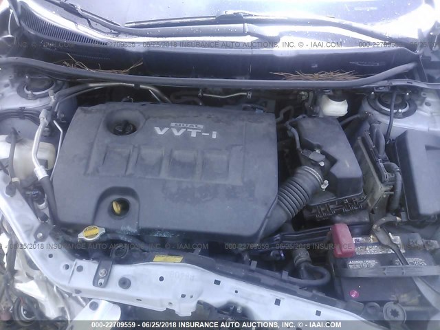 2T1KU40E39C172087 - 2009 TOYOTA COROLLA MATRIX  SILVER photo 10