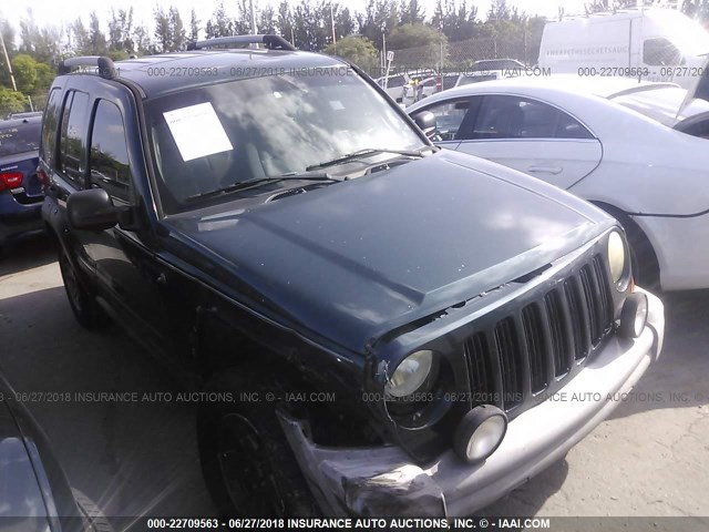 1J4GK38K45W564975 - 2005 JEEP LIBERTY RENEGADE GREEN photo 1
