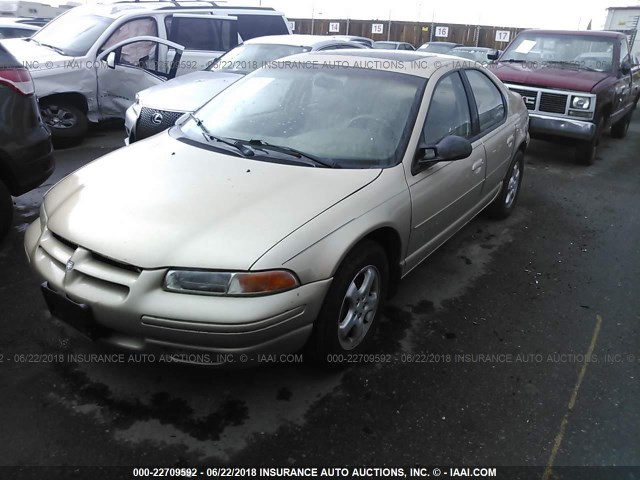 1B3EJ56H2YN132206 - 2000 DODGE STRATUS ES GOLD photo 2