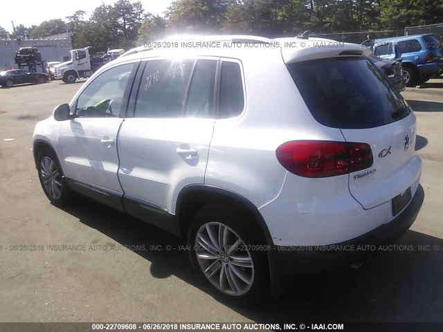 WVGBV3AX0DW620739 - 2013 VOLKSWAGEN TIGUAN S/SE/SEL WHITE photo 3