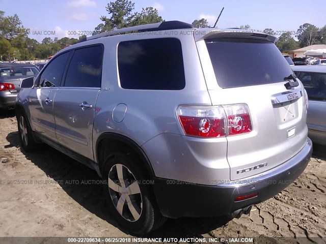 1GKKRRED8CJ175081 - 2012 GMC ACADIA SLT-1 Srebrny zdjęcie 3