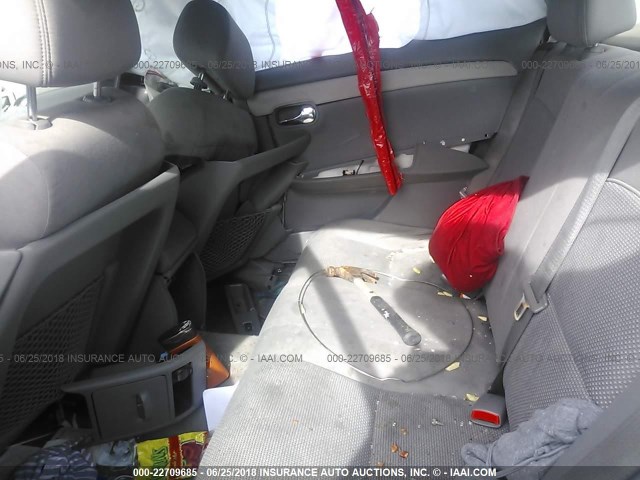 1G1ZG57N88F240187 - 2008 CHEVROLET MALIBU LS 银色 照片 8