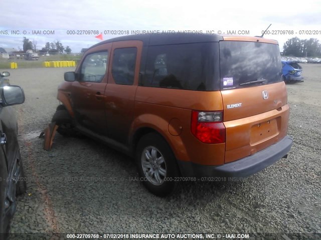 5J6YH28737L015586 - 2007 HONDA ELEMENT EX ORANGE photo 3