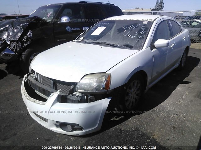 4A32B2FF0CE007061 - 2012 MITSUBISHI GALANT FE WHITE photo 2