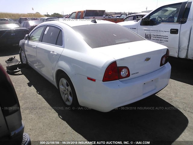 1G1ZA5EU2CF265073 - 2012 CHEVROLET MALIBU LS თეთრი ფოტო 3