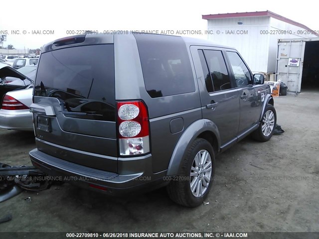 SALAF2D41AA513533 - 2010 LAND ROVER LR4 HSE GRAY photo 4