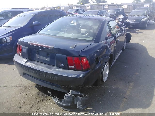 1FAFP40431F170776 - 2001 FORD MUSTANG Dark Blue photo 4