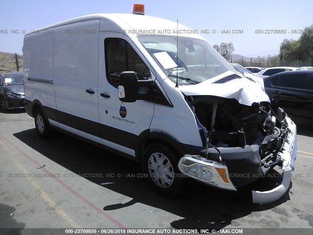 1FTYR2CV8GKB31302 - 2016 FORD TRANSIT T-250 WHITE photo 1