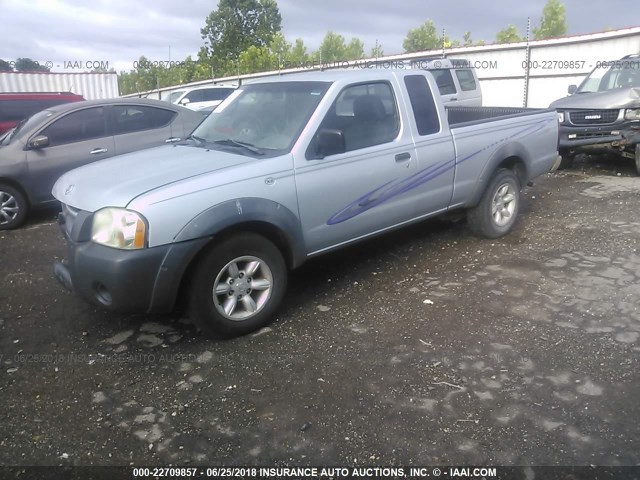 1N6DD26S82C362232 - 2002 NISSAN FRONTIER KING CAB XE SILVER photo 2