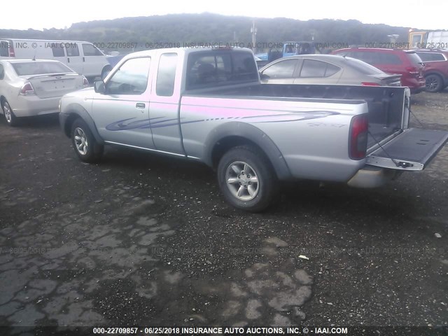 1N6DD26S82C362232 - 2002 NISSAN FRONTIER KING CAB XE SILVER photo 3