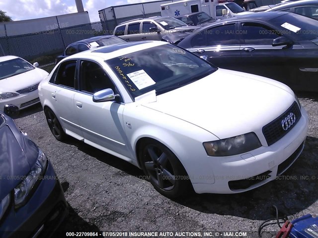 WAUPL68E94A262718 - 2004 AUDI S4 WHITE photo 1