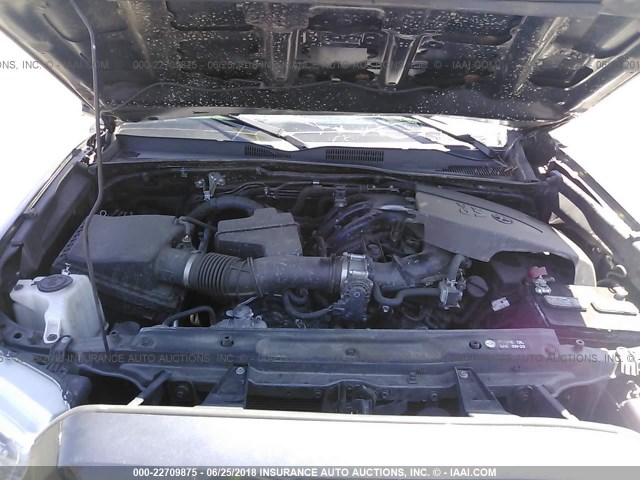 3TMAZ5CN3GM023987 - 2016 TOYOTA TACOMA DBL CAB/SR5/TRD SPORT/OR GRAY photo 10