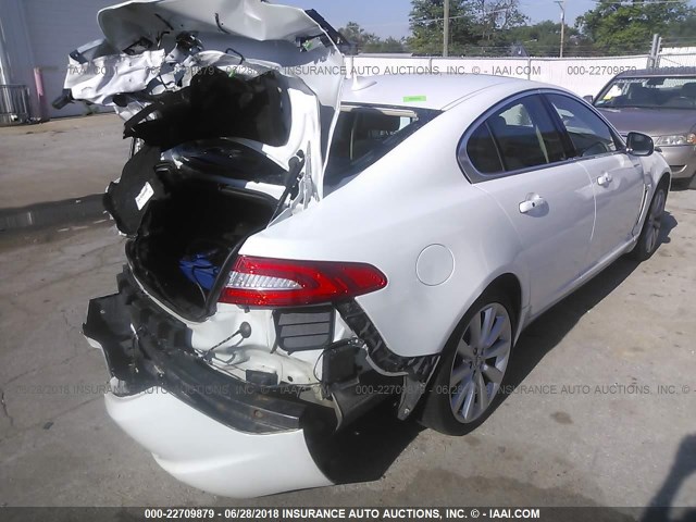 SAJWA0ES6DPS65375 - 2013 JAGUAR XF WHITE photo 4