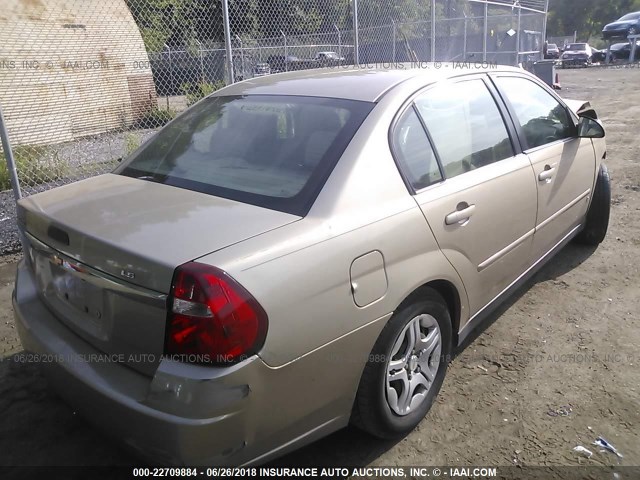 1G1ZS58F47F216540 - 2007 CHEVROLET MALIBU LS GOLD photo 4